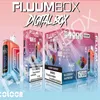 Original Fluum Box TN 15000 Puffs Einweg -Vape -Stift -Pods e Zigarette 0/2/3/5% NIC mit 650 mAh wiederaufladbarer Akku -Netzmaschspulen 23ml vorgefüllter Pod balken PK Randm Digital Bang Digital Bang