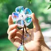 Garden Decorations Beautifully Hanging Floral Car Crystal Prism Pendants Rainbow Maker Charm Home Wedding Decor