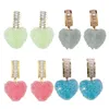 Boucles d'oreilles pendantes Shining-Love Heart Drop Fashion Rose bonbon-Strass