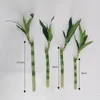 Dekoracje świąteczne 40 cm Rftificial Lucky Bamboo soczysty Fałszywy roślina kwiat zielony ogród donited ogród na zewnątrz stół do jadalni akwarium dekoracja domu 231215