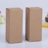 100pcs White Black Kraft Paper packaging Box Dropper Bottle Cosmetics Party Gift cardboard Boxes tubes 10ml 20ml 30ml 50ml 100ml189y