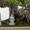 庭の装飾テーブルトップ飾りパゴダ彫像中国の装飾パビリオン水族館ミニ小さなモデル