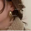 Designer Earrings Circular Metal Texture Sier Needle Wind Earrings Rings And Ear Clips Are Trendy