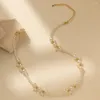 Colliers pendentifs Collier de perles d'imitation créative simple pour femmes Personnalité et tempérament Bijoux pour femmes Ventes directes en gros