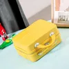 suitcases New Korean Macaron 14 inch Handheld Box Printed Mini Lightweight Makeup Bag Small Luggage 231215