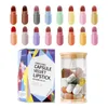 Rossetto Mini Cioccolato Capsule Rossetto Velluto Opaco Smalto labbra Kawaii Rossetto impermeabile Fascino naturale Rossetto Labbra sexy Set trucco 231215