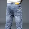 Erkekler Kot High Citity Marka Yaz Streç Pamuk Deliği Ayak Bileği Uzunluğu İnce Street Giysesi Tasarım Denim Pantolon Kore Günlük Pantolon 231214