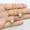 Kedjor 10 st Zirconia Loose Bead Charms Halsband Classic Jewelry Gift Women Chain Trendy 52945