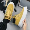 Boots Autumn Men's Casual Sneakers Platform Ankle High-Top Thick Bottom Male Outdoor Work Shoes Sport Trainers