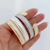 Bangle - 2pcs Gold Plated / Silver Platinum Color Adjustable Opening Copper Metal