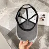 Denim Beyzbol Kapağı Erkekler Tasarımcı Cap Sıradan Yıkanmış Casquette Ayarlanabilir Yüzük Kafatası Kapağı Kadınlar