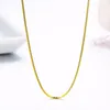 Chains 40-50cm 0.8mm Thin Real 925 Sterling Silver With Gold Color Box Chain Necklace For Women Kids Girls Mens Jewelry Kolye Collares