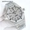 Audemar Pigue Watch AP Diamond Watches باهظة الثمن من الماس الكامل الرجال مشاهدة AP MenWatch Auto Wristwatch 62oi عالية الجودة الحركة الميكانيكية Piglet Uhr Bust لأسفل Montr