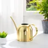 Sprayers Watering Can Indoor Stainless Steel Garden Metal Spout Gold Large Capacity House Pot Bonsai 1000Ml 231215