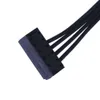 Nya bärbara datoradaptrar laddare Small 4Pin till 15pin SATA Socket HDD SSD Hårddisk Drive Power Cable för HP Desktop Computer Pro G2 MT Mainboard 18Awg