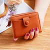 Wallets 2023 Summer Pure Color All-Matching Plain Short Wallet Urban Simple Stylish And Versatile Coin Purse Card Holder