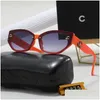 Lunettes de soleil de luxe pour femmes avec grand oeil de chat 6 couleurs imperméables anti-UV polarisées hommes et belle livraison directe accessoires de mode Dhccx