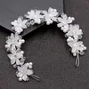 Headpieces Bridal Sweet Headband Tiara Sparkling Crystal Headgear With Flower Shape For Bridesmaid Wedding Dating Shopping