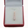 Hanger kettingen fj onregelmatige lange dames femme 585 rosé goud kleur kubieke zirkoon ketens sieraden