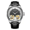 Armbanduhren AESOP Double Flying Tourbillon Herren Wasserdichte mechanische Uhren Männlich Rotary Skeleton Uhr für Männer Luxus