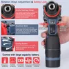 Skruvmejslar 168V21V Brushless 2in1 Cordless Driver Drill Electric Skruvmejsel Batteri Skruvmejslar 21 Rotation Ways Borrar och skruvmejsel 231215