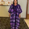 Ethnic Clothing cekin wydrukowane muzułmańskie afrykańskie sukienki dla kobiet damskie tradycyjne szatę africaine femme wieczorna sukienka