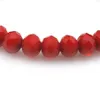 Dark Red 8mm Faceted Crystal Beaded Bracelet For Women Simple Style Stretchy Bracelets 20pcs lot Whole266h