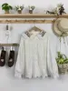 Женские блузки, осенне-зимние милые флисовые рубашки с вышивкой, женские повседневные топы с длинными рукавами 823-513