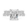 Wong Rain-Conjunto de anillos de compromiso con piedras preciosas de moissanita, 100% Plata de Ley 925 de lujo, joyería fina, conjunto T20212q
