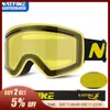 SKI Goggles Hızlı Değişiklik Lensi ile Manyetik Kayak Gözlükleri% 100 UV400 Koruma Boz Anti Snowboard Gözlük Gözlük Gkges Kadınlar 231214