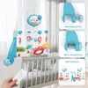 Mobiles Bébé berceau Mobile hochet jouet pour 012 mois infantile rotatif projecteur musical veilleuse lit cloche éducatif né 231215