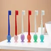 Wholesale Silicone fish toothbrush holder protective cover standing toothbrush holder with suction cup storage rack