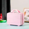 suitcases New Korean Macaron 14 inch Handheld Box Printed Mini Lightweight Makeup Bag Small Luggage 231215