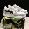 BapestasK8 Designer Sta Casual Chaussures Sk8 Low Hommes Femmes Cuir Verni Noir Blanc Abc Camo Camouflage Skateboarding Sports Bapely Baskets Baskets En Plein Air Requin