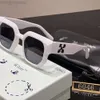 Designer Off Sunglasses White Whit New Off Box Trendy and Fashionable White High End Sunscreen Light Luxury British Sunglasses