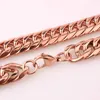 Chaînes polissage or/or rose/argent couleur acier inoxydable 7-40 "Option hommes 13/16mm large gourmette chaîne cubaine collier bracelet bijoux