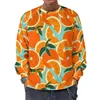 Men's Hoodies Funny Oranges Slices Graphic Sweatshirts Fruits Tangerine 3D Printed Pullovers For Men Clothes Streetwear Women Tops