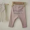 Legginsy Rajstopy dla dzieci Pantins Pants Baby Letter Drukuj Haft dna