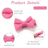 Hårtillbehör 10/20 datorer Boutique Tiny Baby Bows Cotton 2 "Icke-halkfodrad alligatorklipp för flickor småbarn