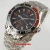 Wristwatches 41mm Black Dial Sapphire Glass GMT Date Window Automatic Mens Watch