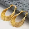 Stud Vintage Boho Style Hoop Earring för kvinnor Hyperbolic Hollow Out Ethnic Tribal Dangle Statement Party Jewelry Accessories 231214