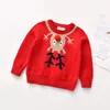 Pullover focusnorm Noël bébé filles garçons pull chaud tops dessin animé Imprimé à manches longues Pullover Tops tops tenue 1-7y 231215