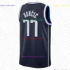 Luka Doncic Kyrie Irving Basketball Jerseys 41 Dirk Nowitzki City 77 11 Blue Black Edition Green Jersey 2024