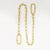 Akcesoria torebki metalowy pasek na ramię złoto w łańcuch Double Clip Women pod pachami Crossbody Chain335Q