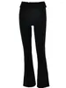 Kvinnor Pants Autumn Party Sticked Basic Thermal Trousers Sexig Fashion Eesthetics Casual Clothing Y2K Slim Lady Bell-Bottoms