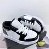 Designer 1 sapatos de crianças baixas para menino esportes de menino preto branco panda robusta baixa treinadores meninos e meninas crianças tênis crianças eur 25-35 todos com caixa