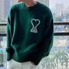 Men's Sweaters 2024 Spring/summer New Ami Zhangzai Love A-style Couple Same Pullover Long Sleeved Knitted Shirt for Commuting