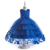 Robes de fille Bow robe en maille bébé princesse filles mignonnes enfants dentelle mariage enfants robe de fête Cosplay Costume anniversaire broderie