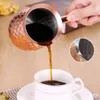 コーヒーポットトルココーヒーポットセズベイブリックステンレススチールロングハンドルドバイコーヒーピートミルクバター溶融水分600 ml 231214