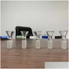 لوازم المختبر بالجملة 14 مم مختبر Glasre Borosilicate Glass مفصل صافٍ شريحة من الذك